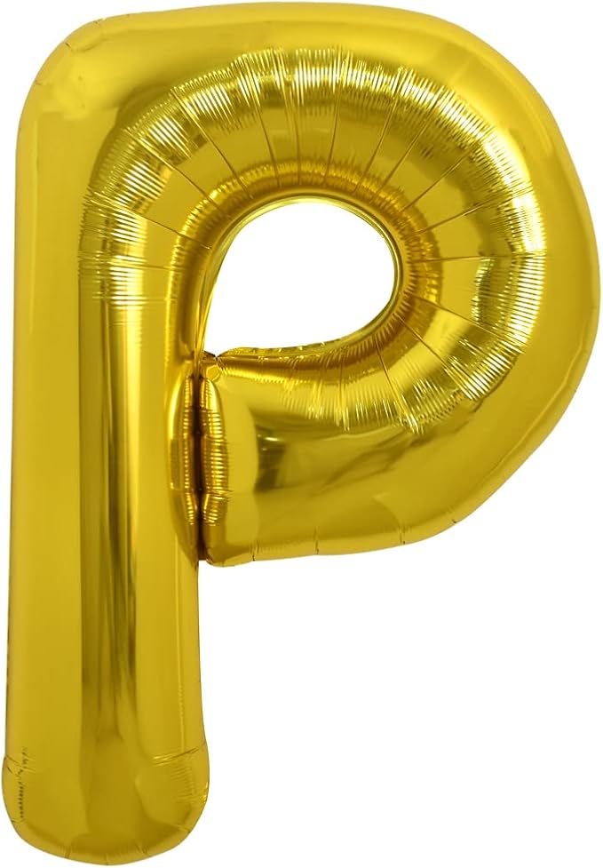 TONIFUL 40 Inch Large Gold Letter P Foil Balloons Alphabet Balloons | Giant by TONIFUL