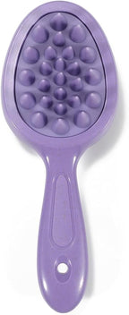 Double Sided Scalp Massager Hair Growth, Shampoo Brush Head Scalp Massager for Hair Growth Scalp Scrubber with Soft Silicone Bristles (Purple)