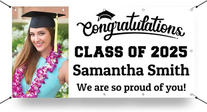 Personalized Graduation Photo Vinyl Banner Sign by Milweb1LLC