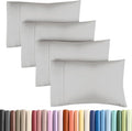 Standard Pillow Cases - 4 Pack - Super Soft Pillowcase Covers - Envelope Enclosure - Hotel Quality Pillow Protectors - Wrinkle Free, Fade & Stain Resistant - Machine Washable - 20" x 26" (French Grey)