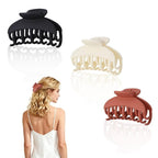 girl hair claw clips for Women & Girls – No-Slip Grip for Thick Hair Curly or Straight Styles Secure Hold Hair Clamps FEADIR 3 Pcs