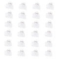 Cobahom 24 Pack Small Hair Claw Clips 1.2 Inch Plastic Hair Clips for Thin Hair No-Slip Mini Hair Clips Hair Styling Accessories for Women and Girls (White)