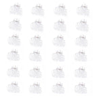 Cobahom 24 Pack Small Hair Claw Clips 1.2 Inch Plastic Hair Clips for Thin Hair No-Slip Mini Hair Clips Hair Styling Accessories for Women and Girls (White)