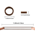 Hair Ties Hair Elastics Bands Seamless Cotton No Damage Thick Curly Hair Long-Lasting Braids Ponytails Holders All Hair Types Pain-Free Hair Accessories Women Men Light Brown Colors 50 PCS