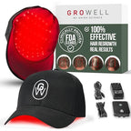 Red Light Therapy Hair Growth Cap – FDA Cleared Laser Treatment for Hair Regrowth and Reduced Shedding – LED & Laser Red Light Therapy Clinically Proven in Double-Blind Studies -Black