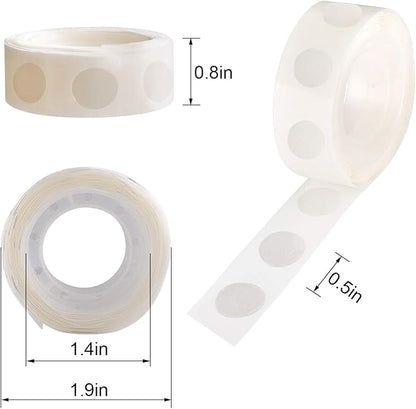 gegemaoyi 1000Pcs Clear Glue Dots Double Sided Adhesive Points - Image 7