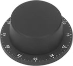Wind Up Timer Magnetic Suction Outdoor Training 60 Minutes Manual Countdown Timer for Kitchen, Hair Color Processing (Black)