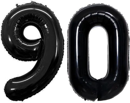 Number 90 Balloons for 90th Birthday Party Decorations, 42 Inch Jumbo Foil by GOER