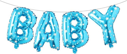 16 Inch Baby Letter Balloons Multicolor Foil Balloons BABY Balloons, Baby Shower by RUIANSI
