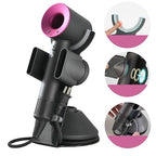 Foho Hair Dryer Holder for Dyson Supersonic, Magnetic Stand with Power Plug Cable Organizer, Bathroom Organizer Supersonic Dryer, Diffuser and Nozzles