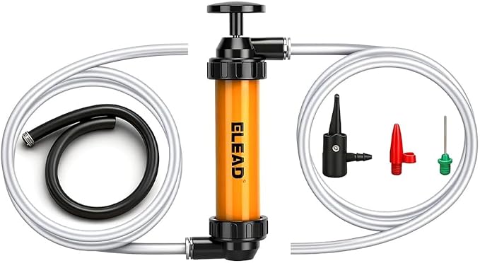 Gas Siphon Pump for Gasoline, Hand Siphon Pump, Gas Siphon Tool by ELEAD