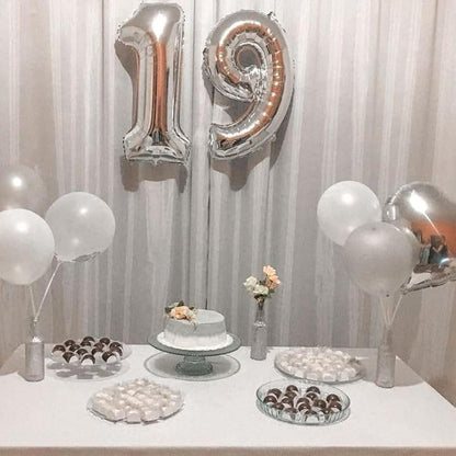 Silver Number 16 Balloon 40 Inch - Image 3
