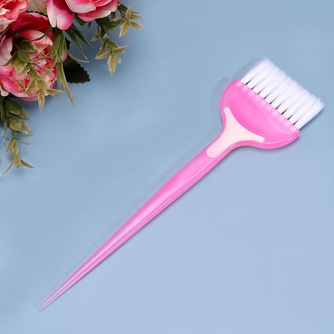 Beaupretty 4PCS Hair Dye Brush Hair Color Brush Hair Tint Highlight Salon Barber Hair Coloring Applicator Kit Pink