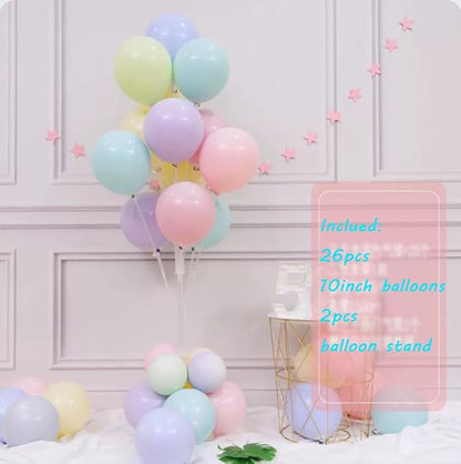 Leesoot 2 Sets 62inch Macarons Floor Balloon Column Kit Stand - Image 4