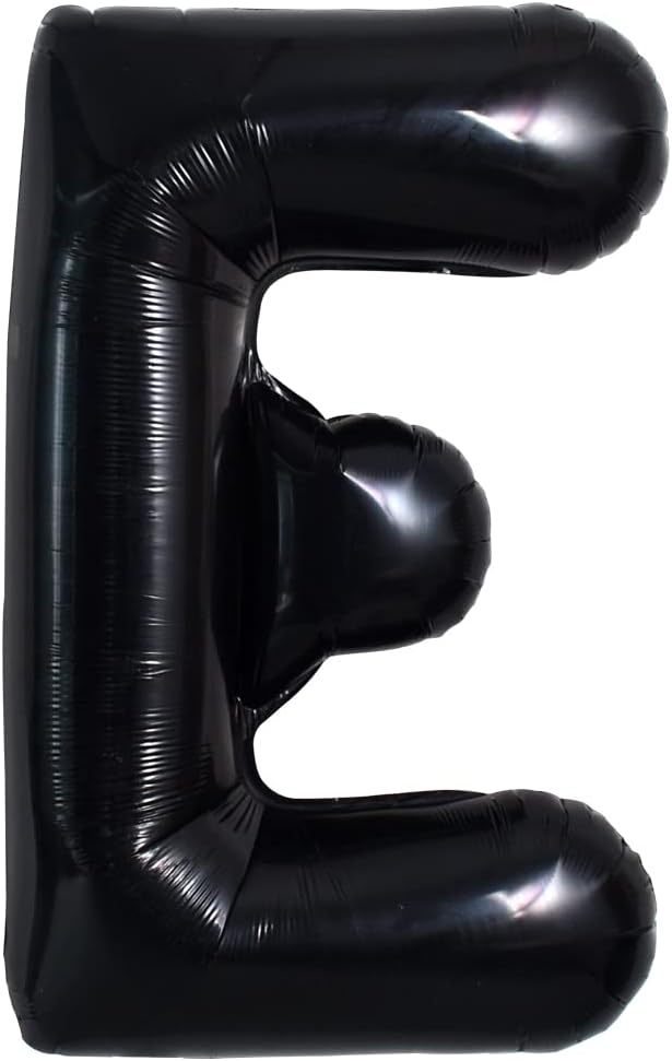 TONIFUL 40 Inch Large Black E Letter Balloon by TONIFUL