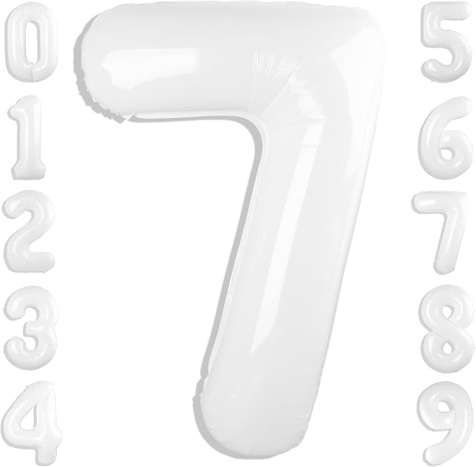 Number 7 Balloons 40 Inch 7 Balloon by Mluchee