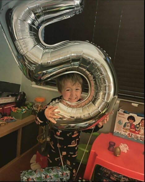 Silver Number 5 Balloon 40 Inch, 5th Birthday Party Decorations Men Women | - Image 4