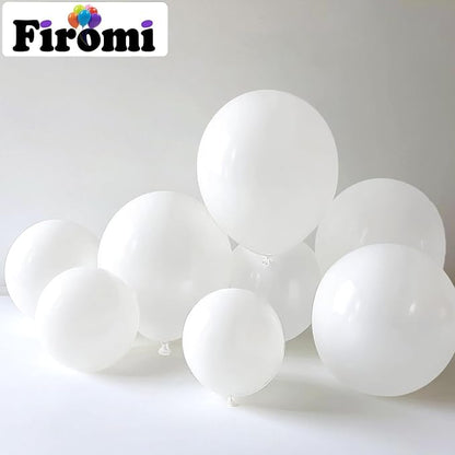 Firomi White Balloons 18-inch 12 Pack Large Thicken | Helium Big Matte White - Image 3