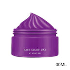 Hair Color Wax - 30ml Temporary Washable Hair Dye, Style and Color Easily for Women Men Teens and Kids, Styling Cream for Parties Cosplay Halloween, Vibrant Fun Colors Easy to Apply Wash