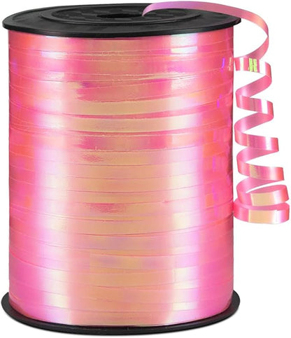 Pink Gradient Curling Ribbon, 1/5" Wide x 500 Yards Christmas Curling Ribbons by KMERLIFE