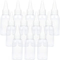 TRENDBOX 1oz / 30ml Plastic Bottle Pointed Mouth Top Cap for Essential Oils, Liquid - 12 Pack