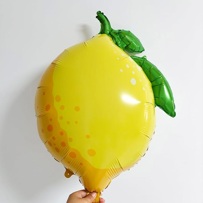 Lemon Party Decoration with Lemon Balloons Yellow Confetti Balloons - Image 3