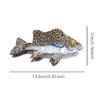 Novelty Grouper Fish Hair Clips,Cute Acetate Hair Clip,Big Claw Clips for Women,Beige