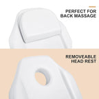 Artist hand Facial Bed Lash Bed for Eyelash Extensions (White 3)