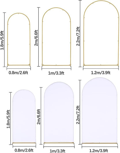 Vincidern Wedding Arch Backdrop Stand and Cover Set of 6, Baby Showers - Image 3