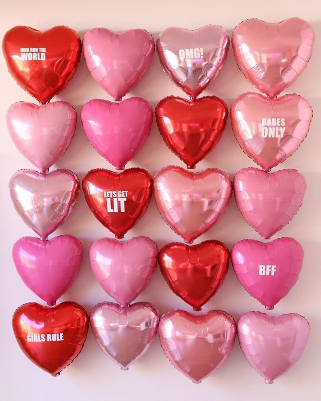 Rose Gold & Pink Heart Balloons - Image 5