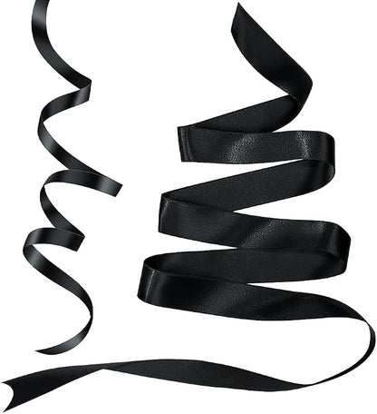 Black Ribbon for Gift Wrapping Halloween Satin Ribbon 3/8 Inch 25 Yards Eatser - Image 3