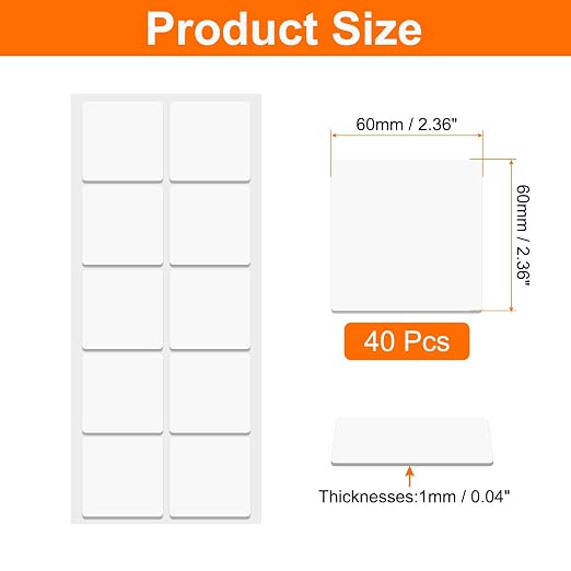 HARFINGTON 40pcs Double Sided Sticky Tape Dots, Adhesive Two Sided Nano Dots - Image 2