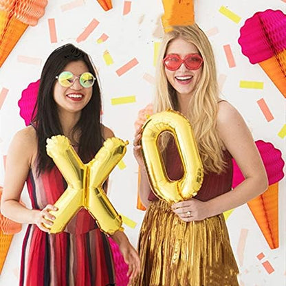 16 Inch Gold Letter Balloons Mylar Foil Alphabet Letter A-Z Balloons Set - Image 6