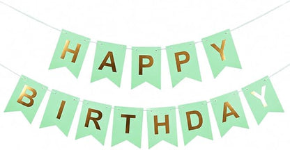 Green Happy Birthday Banner Sign by Unknown