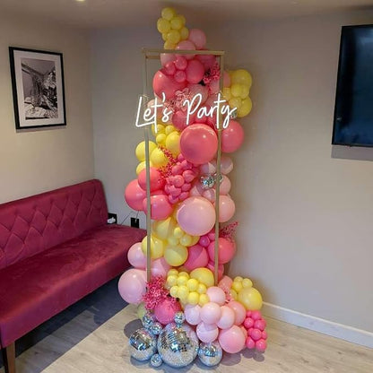 Pink and Yellow Balloons Garland Arch Kit 150Pcs - Image 5