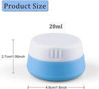 Travel Containers for Toiletries 6 Pack 0.7oz TSA Approved Size Silicone Jars With Lids Leak-proof Accessories for Cosmetic Makeup Cream