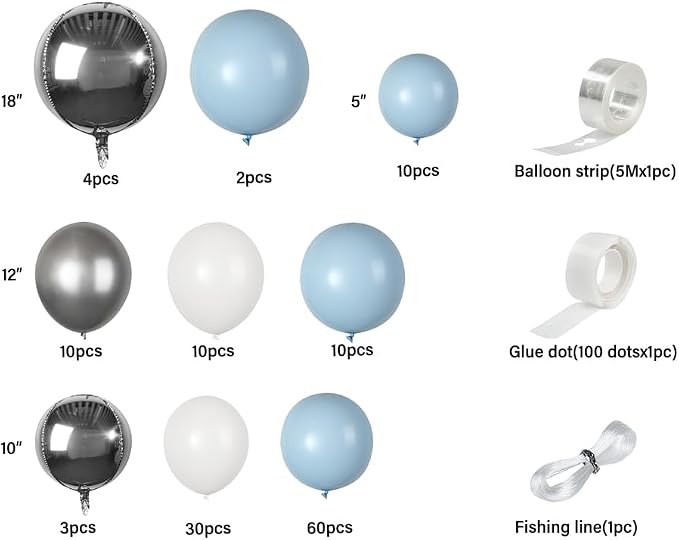 Restaurantware-Balloonify Balloon Garland Set, 1 Party Decoration Kit - Image 8