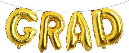 Foil Balloons Congrats Graduation Party Balloons Congratulations Letter Grad by RUIANSI