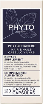 PHYTO Phytophanère 100% Natural Hair Loss Thinning Dietary Supplement, 2-Month Supply 120 Count (Pack of 1)