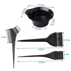 22PCS Hair Dye Tools Kit Hairdressing Brush, Comb, Earmuffs & Mixing Bowl Set
