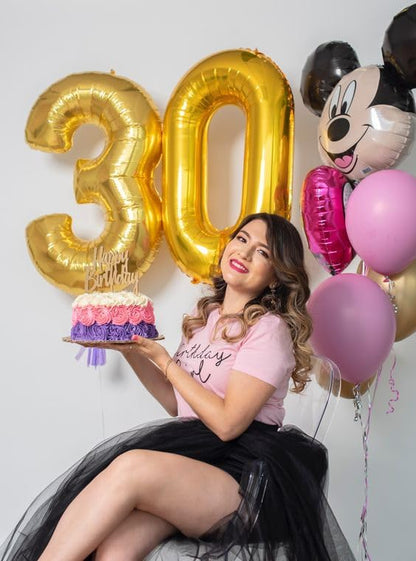 Gold Number 4 Balloon 40 Inch, 4th Birthday Party Decorations Men Women | Foil - Image 8