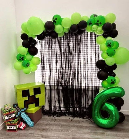 Green Number 9 Balloon 40 inch, Balloon numbers party supplies, deco photo shoot - Image 7