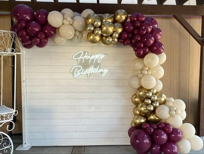 150Pcs Burgundy Balloon Garland Arch Kit - Image 3