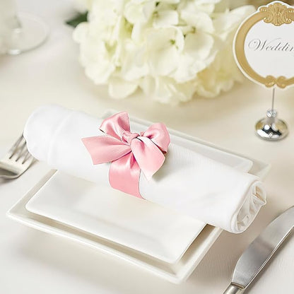 Pink Ribbon for Gift Wrapping 1 in 25 Yards Light Pink Satin Ribbon for Bouquet - Image 5