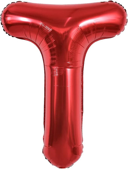 TONIFUL 40 Inch Large Bright Red Letter Balloons A-Z, Giant Jumbo Helium Foil by TONIFUL