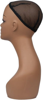 4 Pcs Lifelike Female Plastic Mannequin Head Wig Stand Realistic Wig Display Head Props