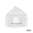 Hair Color Wax - 30ml Temporary Washable Hair Dye, Style and Color Easily for Women Men Teens and Kids, Styling Cream for Parties Cosplay Halloween, Vibrant Fun Colors Easy to Apply Wash