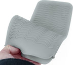 1Pack Silicone Heat Resistant Mat Pouch for Hair Straightener, Curling Iron, Flat Iron and Hot Hair Tools Grey
