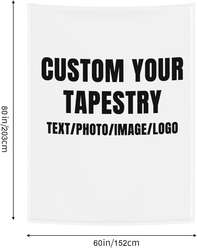 Personalized Tapestry Custom Tapestry Upload Images Banners and Signs Customize - Image 2