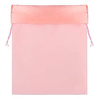 Satin Flannel Storage Bag, Segbeauty 11.8*15.7in Large Velvet Drawstring Pocket Sundries Storage Sack Sports Equipment Bag for Diffuser Hair Dryer Accessory Curling Iron Hair Straightener Clothes Pink